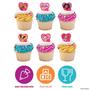 Imagem de Decorações de cupcake DecoPac Barbie Be The Future Rings x24