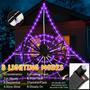 Imagem de Decorações de Halloween Spider Web Lights vootwostar 2024