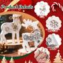 Imagem de Decorações de mesa de Natal Barydat 4 peças de rena e árvore