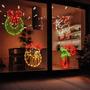 Imagem de Decorações de Natal GMFINE Lighted para Windows, pacote de 4