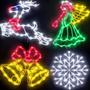 Imagem de Decorações de Natal TRWYMZ Window Silhouette Lights x4