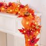 Imagem de Decorações de outono Fall Garland BLEUM CADE com luzes de 1,8 m