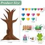 Imagem de Decorações de quadro de avisos Vcekract Classroom Tree Hearts