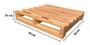 Imagem de Decore com Estilo: Conjunto de 4 Pallets de Madeira 50x50 para Decoração