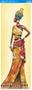 Imagem de Decoupage Arte Francesa Vertical Africana com Flor AFVE-007 - Litoarte