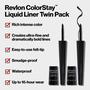 Imagem de Delineador Líquido Revlon ColorStay à Prova D'Água - 7ml - Blackest Black