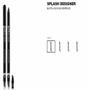Imagem de Delineador splash designer black 01 com apagador esfumador bellaoggi preto