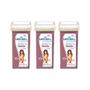 Imagem de Depilatorio Depiroll Roll-On 100g Rosa - Kit C/ 3un