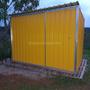 Imagem de Depósito de Aço Mod 05 amarelo porta de Correr 1,95 x 2,90 x 2,10m