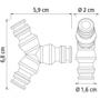 Imagem de Derivacao Em Y P/Mangueira Pvc Tram 1/2 78504