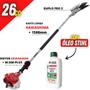 Imagem de Derriçadeira Kawashima Com Pente Mecânico de Garra Dupla Forte e Resistente + Óleo Castrol Stihl 2t