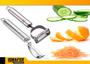 Imagem de Descascador Fatiador De Legumes Frutas Verduras 3 Em 1 Inox