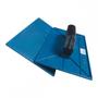 Imagem de Desempenadeira Pvc Emave Azul Corrugada 16X28 - Kit C/6 Unidades