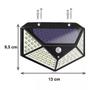 Imagem de Design Moderno e Eficiente: Luminária de Parede 100 LEDs com Sensor