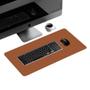 Desk Pad 150X30 Computador Notebook Em Couro + Porta Copo - Genertoy Imagem de Desk Pad 150X30 Computador Notebook Em Couro + Porta Copo