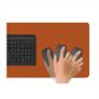 Desk Pad 150X30 Computador Notebook Em Couro + Porta Copo - Genertoy Imagem de Desk Pad 150X30 Computador Notebook Em Couro + Porta Copo