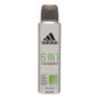 Imagem de Desodorante Adidas 6 IN 1 Aerosol Masculino Sem Silicone 72h Masculino 150ml