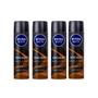 Imagem de Desodorante Aero Nivea 150ml Masc Deep Amadeirado - Kit 4un