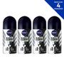 Imagem de Desodorante Antitranspirante Roll On NIVEA Men Invisible for Black & White Fresh 50ml - 4 unidades