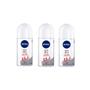 Imagem de Desodorante Rollon Nivea 50 Ml Feminino Dry Confort - Kit3Un