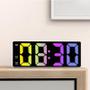 Imagem de Despertador Digital LED com Controle de Voz - Duplo Snooze, Alarmes Duplos e Temperatura (12/24H)
