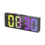 Imagem de Despertador Digital LED com Controle de Voz - Duplo Snooze, Alarmes Duplos e Temperatura (12/24H)