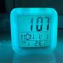 Imagem de Despertador LED com Troca de Cor - Luz Noturna com Display Digital e Ativação por Toque