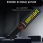 Imagem de Detector de Metais Portátil Profissional Com Carregador Sensor Bastão Metal scanner alta sensibilidade Segurança