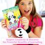 Imagem de Diário Secreto com Cadeado Doodle Panda para Meninas (8-12 anos) - Com Acessórios