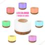 Imagem de Difusor de Aromas Elétrico de Ar com 4 Funcões Led Abajour 7 Cores e Controle Remoto