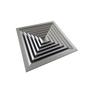 Imagem de Difusor Quadrado 4 Vias 40 X 40 Cm Com Registro Simples