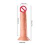 Imagem de Dildo Penis de Borracha Pele Clara com Ventosa Maciço 19 x 3,5 cm