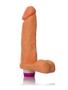 Imagem de Dildo Prótese Silicone Bege c/ Vibrador 20 x 4,5 cm (20ADAO)