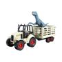 Imagem de Dino Island Adventure Trator e Velociraptor Ref.1530 Bege