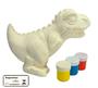 Imagem de Dino Junior Painter Mister Brinque Dinossauro de Pintar Pincel Guaches Brinquedo Didatico Recreativo