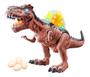 Imagem de Dinossauro Anda Bota Ovo Som Luz E Movimento - Dm Toys