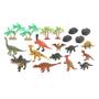 Imagem de Dinossauro Animais de Brinquedo Coleção Mundo Animal 12 Figuras e 9 Acessórios
