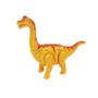 Imagem de Dinossauro Apatossauro Vale dos Dinossauros com Luzes e Som Amarelo - DNP-409 - Fênix