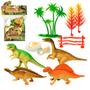 Imagem de Dinossauro Brinquedo Infantil Pacote C/ 4 Peças 6 Acessórios