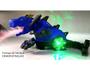 Imagem de Dinossauro de Brinquedo Bate Volta Dragão com Som Luz e Solta Fumaça Azul