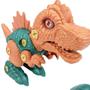 Imagem de Dinossauro De Montar Brinquedo Com Maleta E Chave Monte Dino - Paki Toys