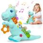 Imagem de Dinossauro de Pelúcia Holaxander Baby - Com Música, Chocalho e Mordedor