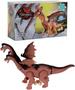 Imagem de Dinossauro Dragão Brinquedo Com 3 cabeças Com Luz LEDs e Som