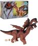 Imagem de Dinossauro Dragão Brinquedo Com 3 cabeças Com Luz LEDs e Som