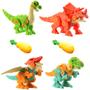 Imagem de Dinossauro Infantil Educativo Monta com Chave 4 Espécies Toy King