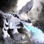 Imagem de Dinossauro Robô com asas solta fumaça com luz e som