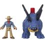 Imagem de Dinossauro Stegosaurus e Dr. Grant  Jurassic World Dominion Imaginext Fisher Price Mattel