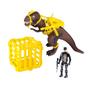 Imagem de Dinossauro T-Rex Atack Soldado E Jaula Brinquedo