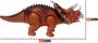 Imagem de Dinossauro Triceratops Brinquedo Infantil Menino Eletrônico Som Luz Anda +3 Anos Movimentos Plástico Resistente Zoop Toys Original