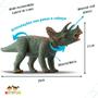 Imagem de Dinossauro Tricerátops Em Vinil 30cm - Silmar